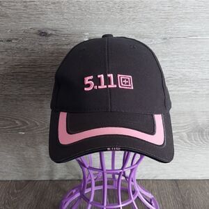 5.11 Tactical Series 2010 Pink Black Strapback Baseball Cap Hat